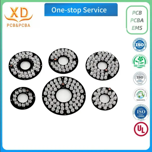 Round LED Aluminum PCB for CCTV Infrared Lamps: Custom Manufacturing Solutions